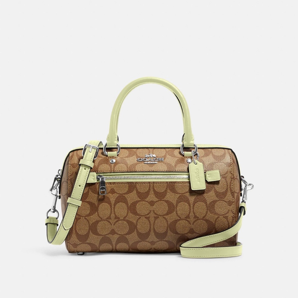 Coach Rowan Satchel In Signature Canvas
SV/Khaki/Pale Lime - Picture 5 of 16